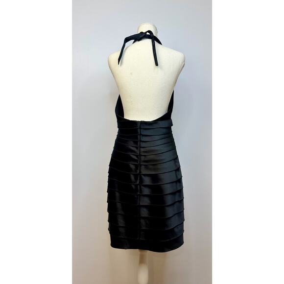 BCBGMAXAZRIA T Bandage Halter Bandage Dress VTG Women’s 10 Tiered Y2K 2000s Club - Picture 4 of 16